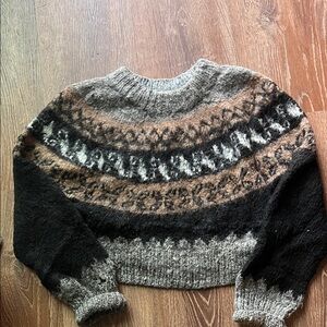 Cozy Multicolor Wool Patterned Sweater